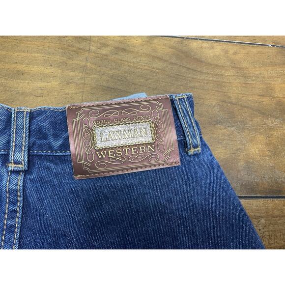 Vintage Lawman Peek-a-boo High Waist Mom Jeans Size 1 - Picture 9 of 12